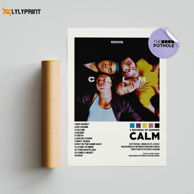 5 Seconds Of Summer Posters / Calm Poster, Album Cover Poster / Poster Print Wall Art / Custom Poster, 5 Seconds Of Summer, Tpwk, 5Sos, Calm 1