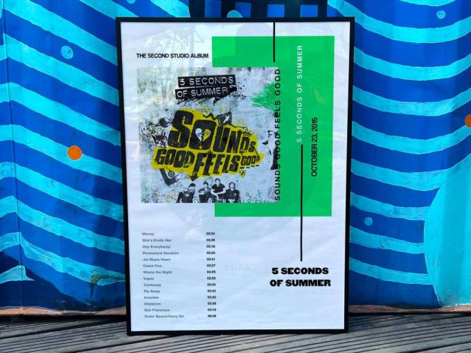 5 Seconds Of Summer &Quot;Sounds Good Feels Good&Quot; Album Cover Poster For Home Room Decor #3 2