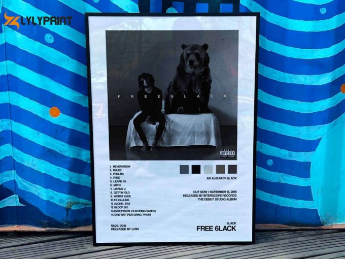 6Lack &Amp;Quot;Free 6Lack&Amp;Quot; Album Cover Poster #2 1