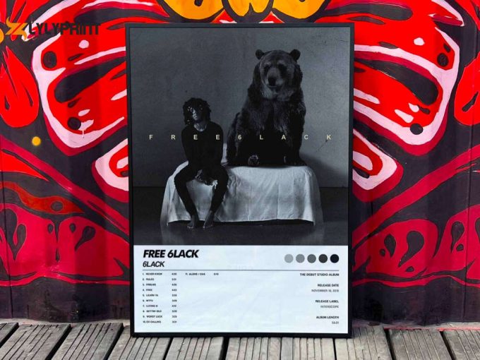 6Lack &Amp;Quot;Free 6Lack&Amp;Quot; Album Cover Poster #6 1