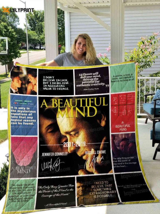 A Beautiful Mind 3D Quilt Blanket 1