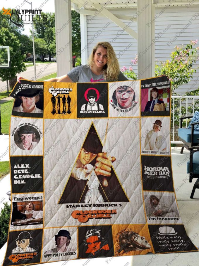 A Clockwork Orange 3D Customized Quilt Blanket 1