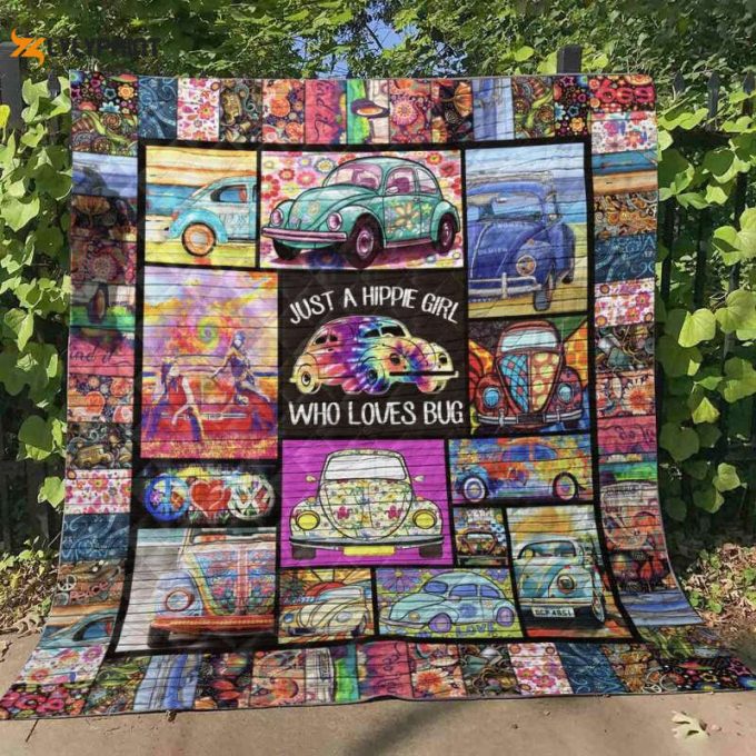 A Hippie Girl 3D Customized Quilt Blanket 1