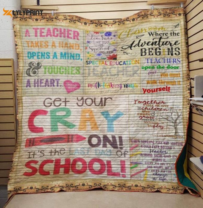 A Teacher Opentmind 3D Customized Quilt Blanket 1