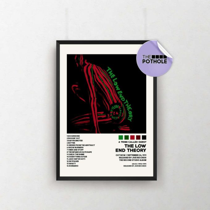 A Tribe Called Quest Posters / The Low End Theory Poster / Album Cover Poster / Tracklist Poster, Custom Poster, A Tribe Called Quest 2