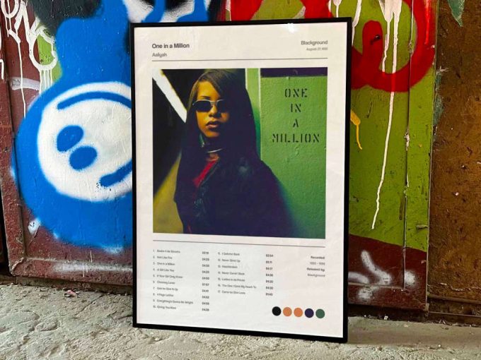 Aaliyah &Quot;One In A Million&Quot; Album Cover Poster #5 2