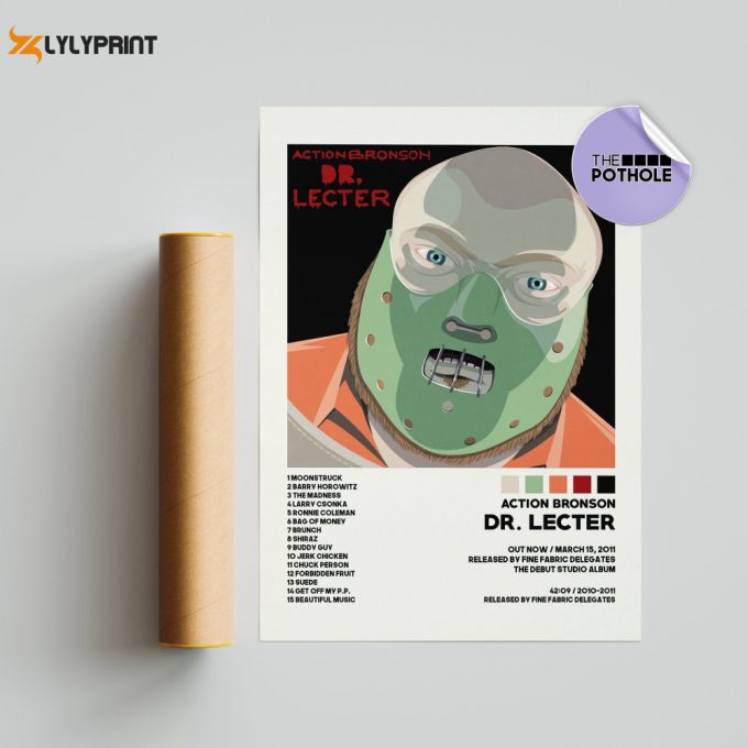 Action Bronson Posters / Dr. Lecter Poster / Action Bronson, Dr. Lecter / Album Cover Poster / Tracklist Poster, Custom Poster 1