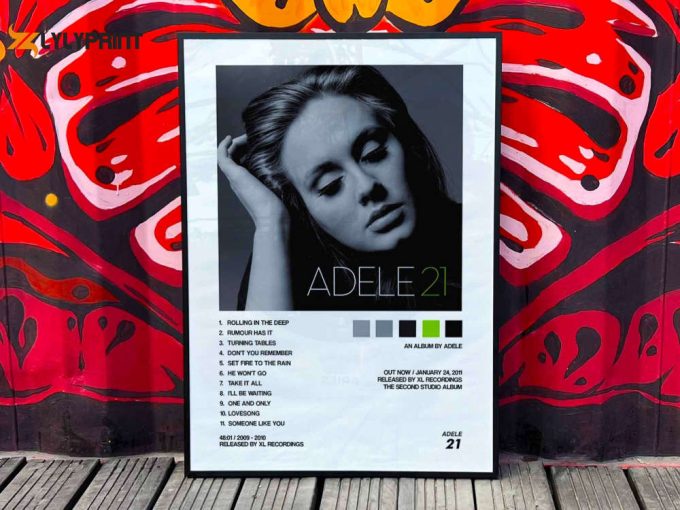 Adele &Amp;Quot;21&Amp;Quot; Album Cover Poster #2 1