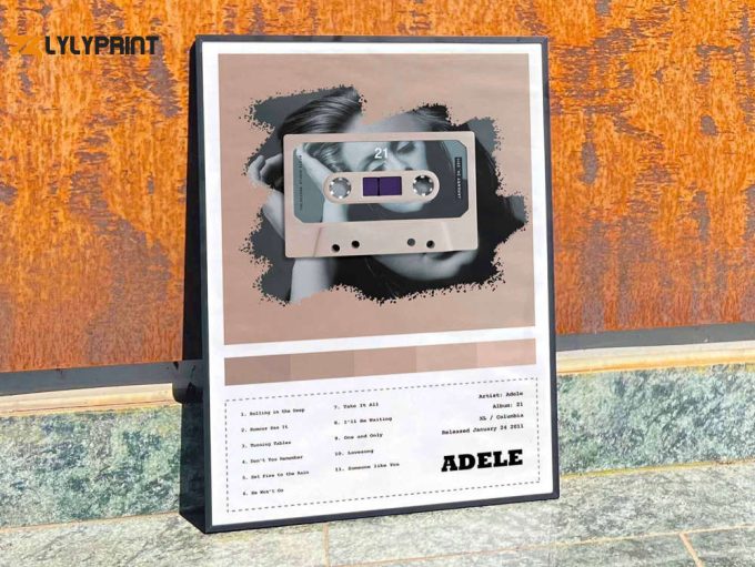 Adele &Amp;Quot;21&Amp;Quot; Album Cover Poster For Home Room Decor #Cassette 1