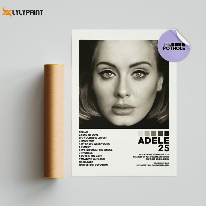 Adele Posters / 25 Poster / Adele 25 / Album Cover Poster / Poster Print Wall Art / Music Band Poster / Home Decor, Adele, 25 1