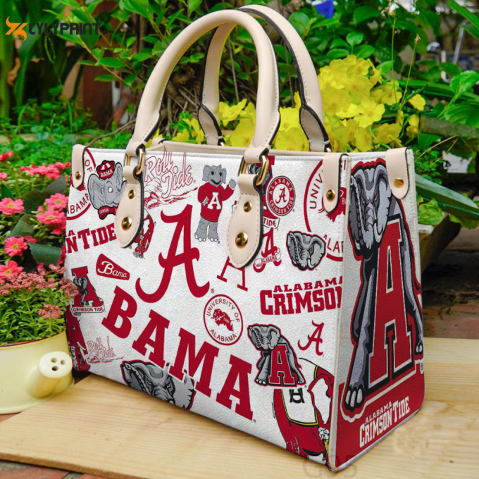 Alabama Crimson Tide 1A Leather Bag For Women Gift 1