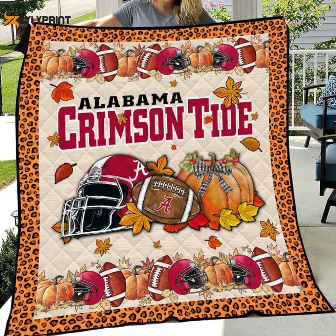Alabama Crimson Tide 3 Quilt Blanket For Fans Home Decor Gift 1