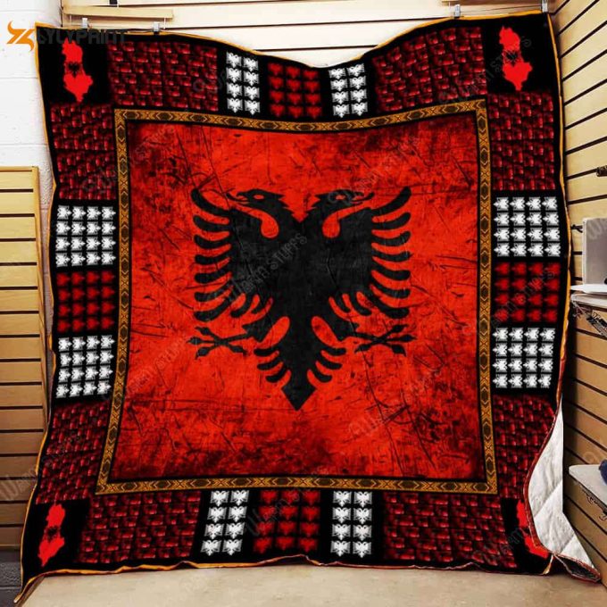 Albania Special 3D Customized Quilt Blanket For Fans Home Decor Gift 1