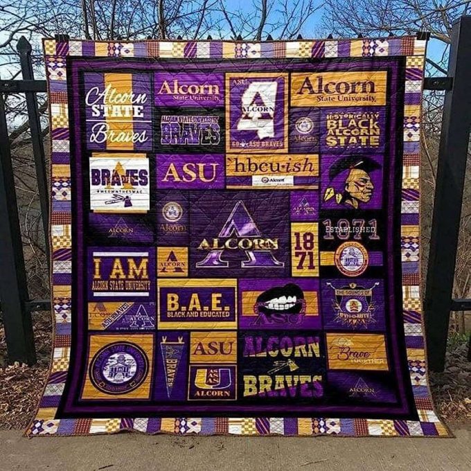 Alcorn State 1 Quilt Blanket For Fans Home Decor Gift 2