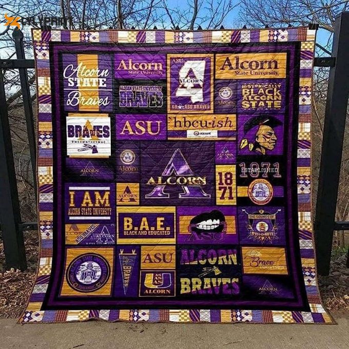 Alcorn State 1 Quilt Blanket For Fans Home Decor Gift 1