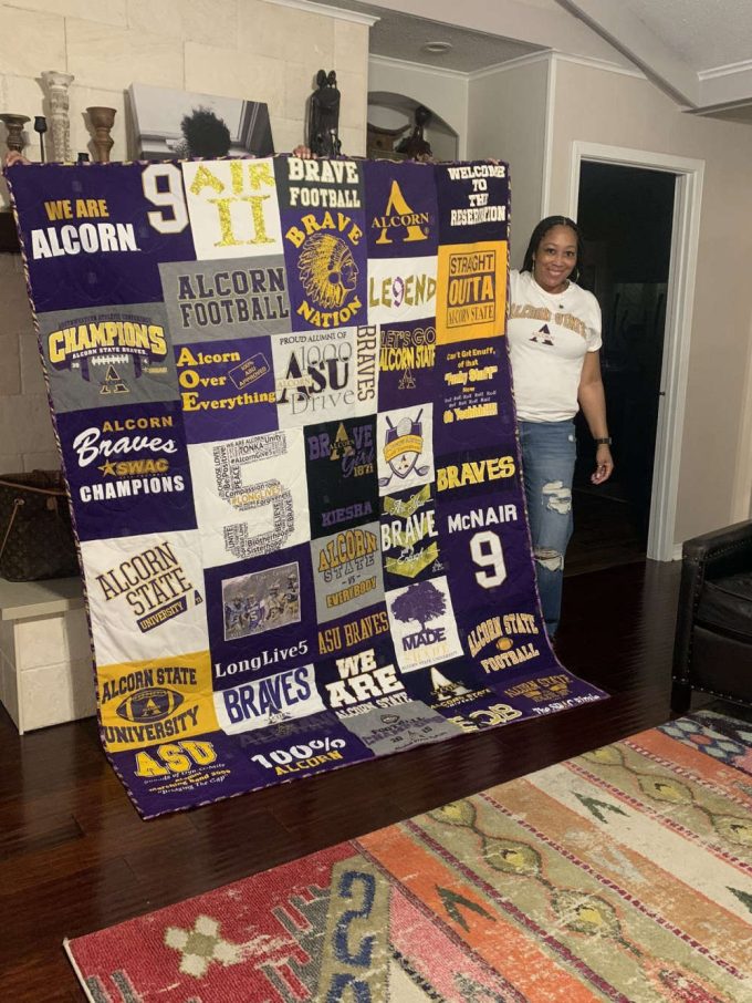 Alcorn State 2 Quilt Blanket For Fans Home Decor Gift 2