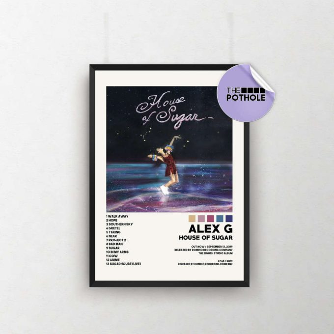 Alex G Posters / House Of Sugar Poster / House Of Sugar, Tracklist Poster, Album Cover Poster, Poster Print Wall Art, Custom Poster 2