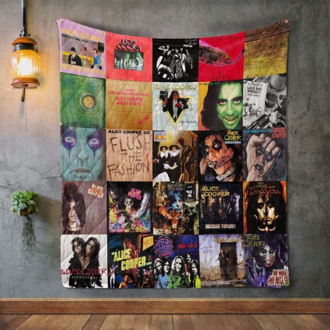 Alice Cooper Quilt Blanket For Fans Home Decor Gift 2
