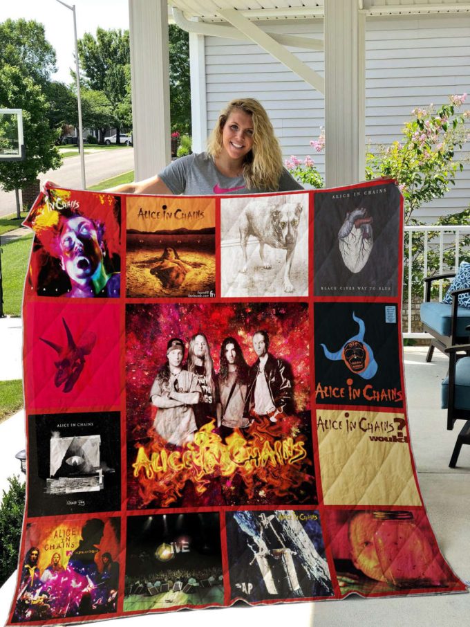 Alice In Chains 1 Quilt Blanket For Fans Home Decor Gift 2
