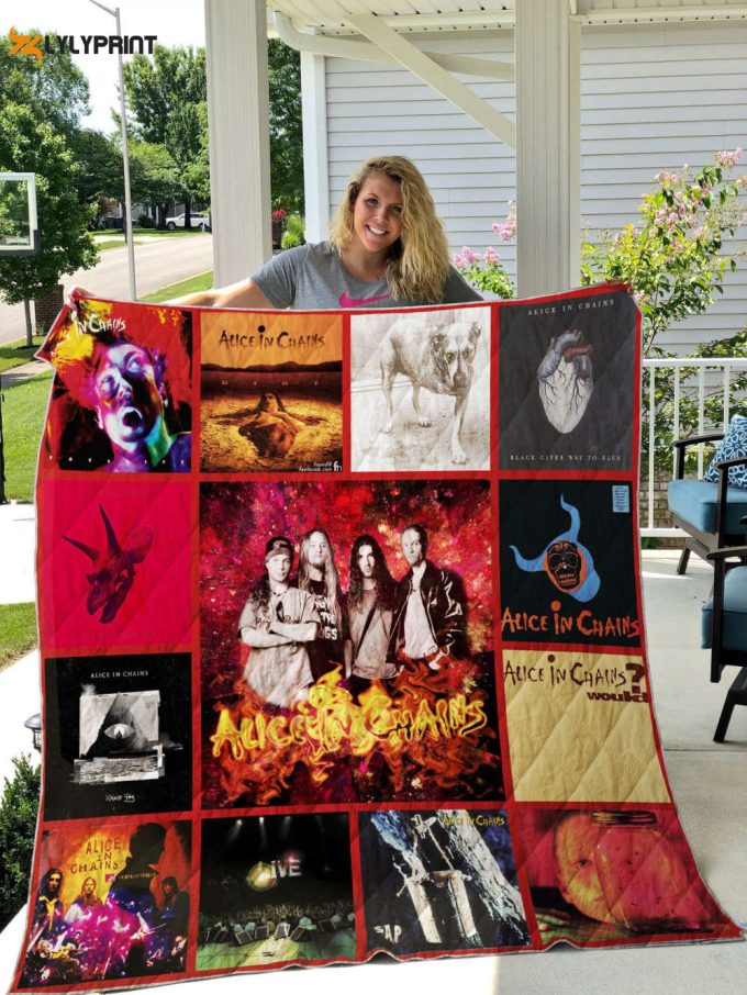 Alice In Chains 1 Quilt Blanket For Fans Home Decor Gift 1