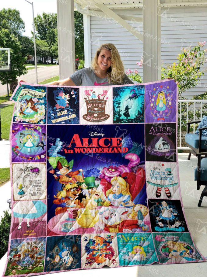 Alice In Wonderland 5 Quilt Blanket For Fans Home Decor Gift 3