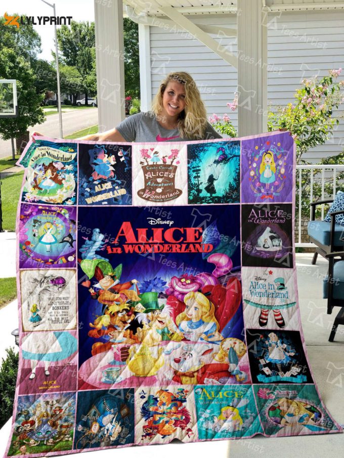 Alice In Wonderland 5 Quilt Blanket For Fans Home Decor Gift 1