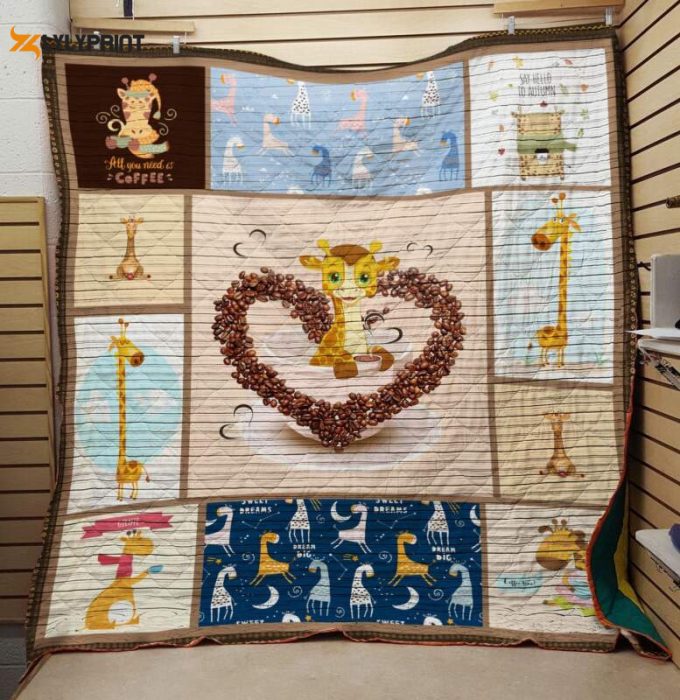 All You Need Giraffe 3D Customized Quilt Blanket For Fans Home Decor Gift 1