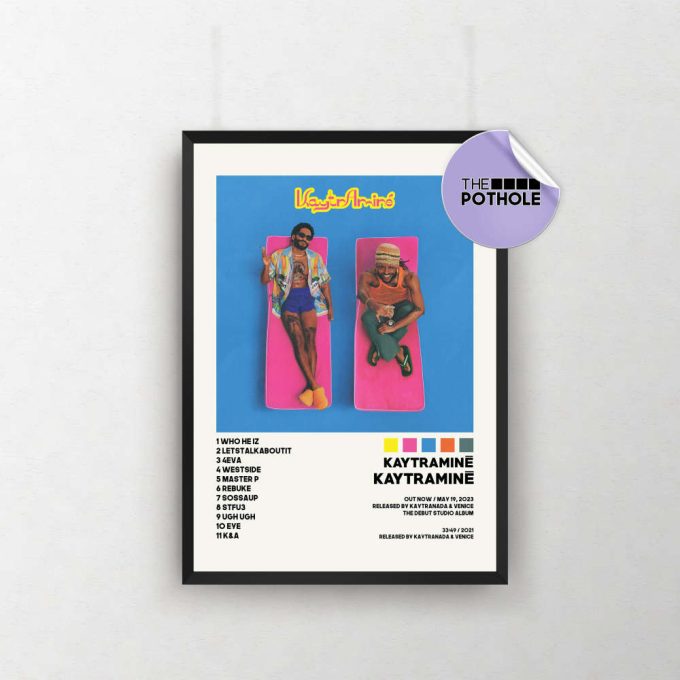 Amine &Amp; Kaytranada Posters / Kaytramine Poster / Album Cover Poster, Poster Print Wall Art, Custom Poster, Home Decor, Kaytranada, Amine 2