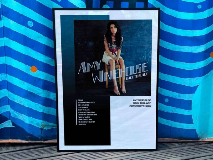 Amy Winehouse &Quot;Back To Black&Quot; Album Cover Poster For Home Room Decor #1 3