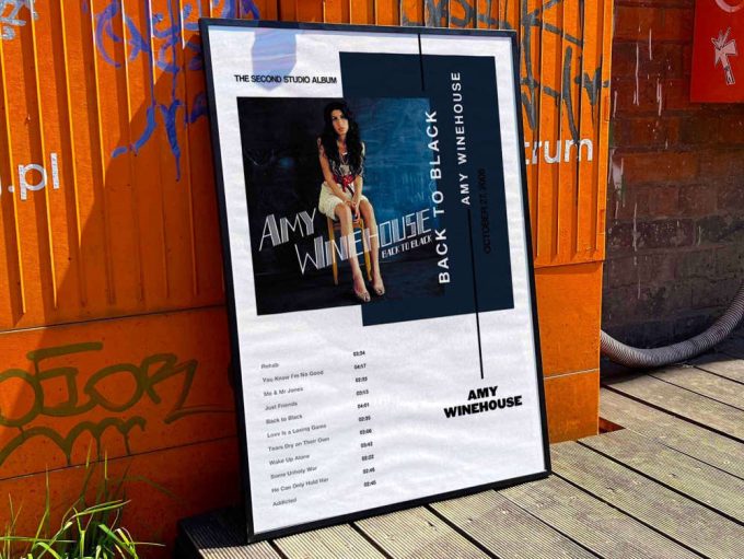 Amy Winehouse &Quot;Back To Black&Quot; Album Cover Poster For Home Room Decor #3 3