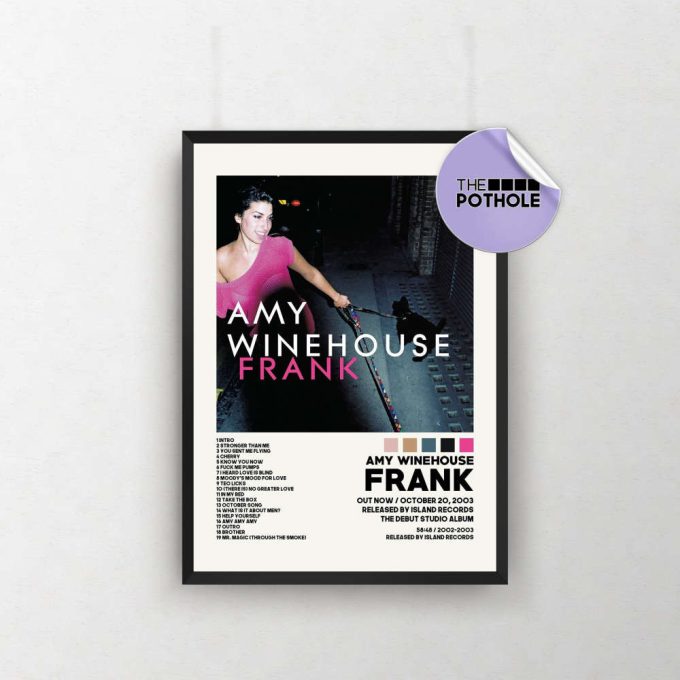 Amy Winehouse Posters / Frank Poster / Album Cover Poster, Poster Print Wall Art, Custom Poster, Home Decor, Amy Winehouse, Frank 2