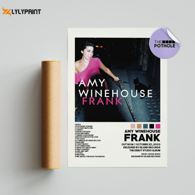 Amy Winehouse Posters / Frank Poster / Album Cover Poster, Poster Print Wall Art, Custom Poster, Home Decor, Amy Winehouse, Frank 1