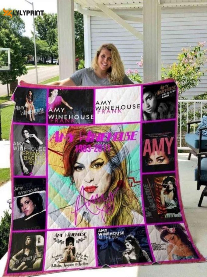 Amy Winehouse Quilt Blanket For Fans Home Decor Gift V 1