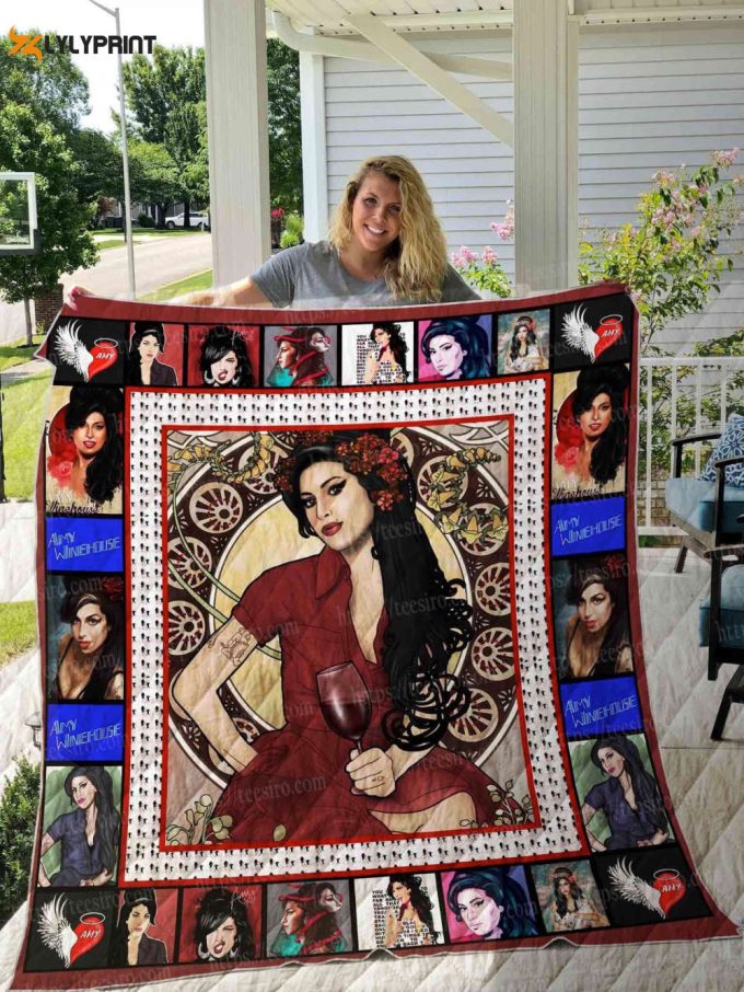 Amy Winehouse Quilt Blanket For Fans Home Decor Gift 1