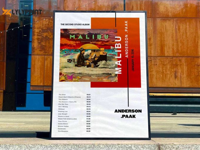 Anderson Paak &Amp;Quot;Malibu&Amp;Quot; Album Cover Poster #3 1