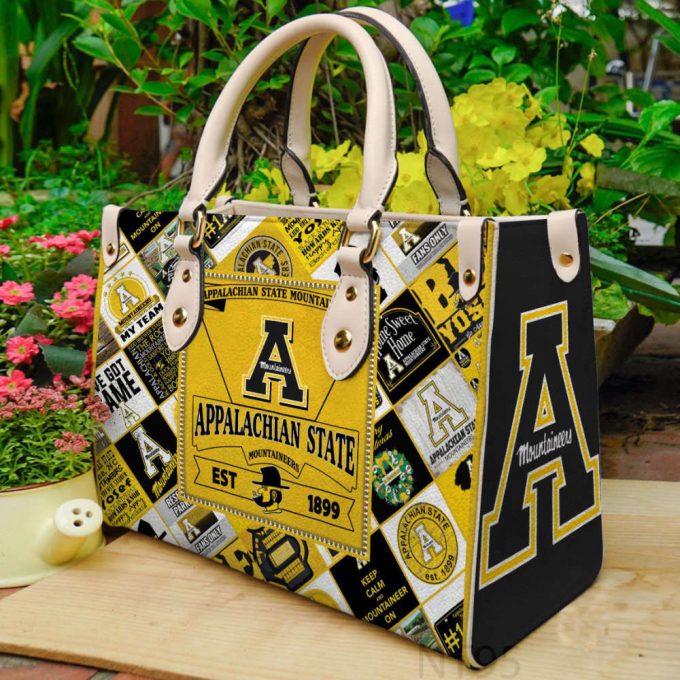 Appalachian State Mountaineer Leather Handbag Gift For Women 2