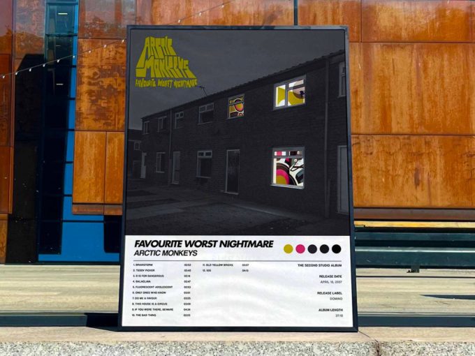 Arctic Monkeys &Quot;Favourite Worst Nightmare&Quot; Album Cover Poster For Home Room Decor #6 3