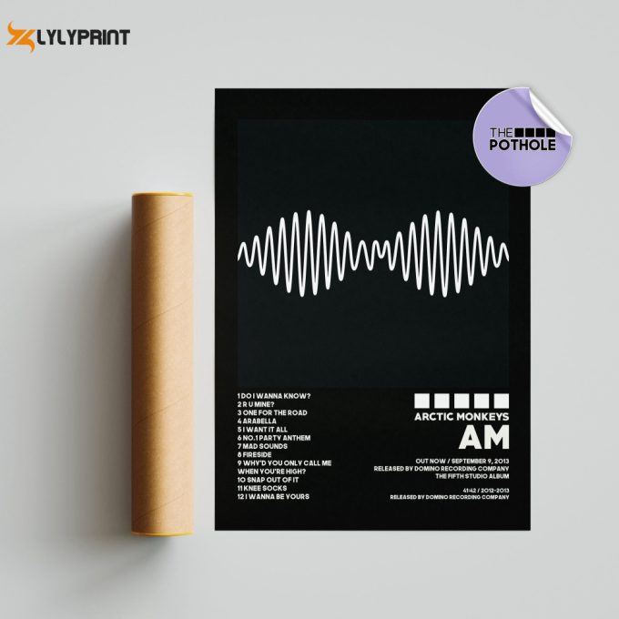 Arctic Monkeys Posters / Am Poster / Album Cover Poster, Print Wall Art, Custom Poster, Home Decor, Arctic Monkeys, Am, Blck 1