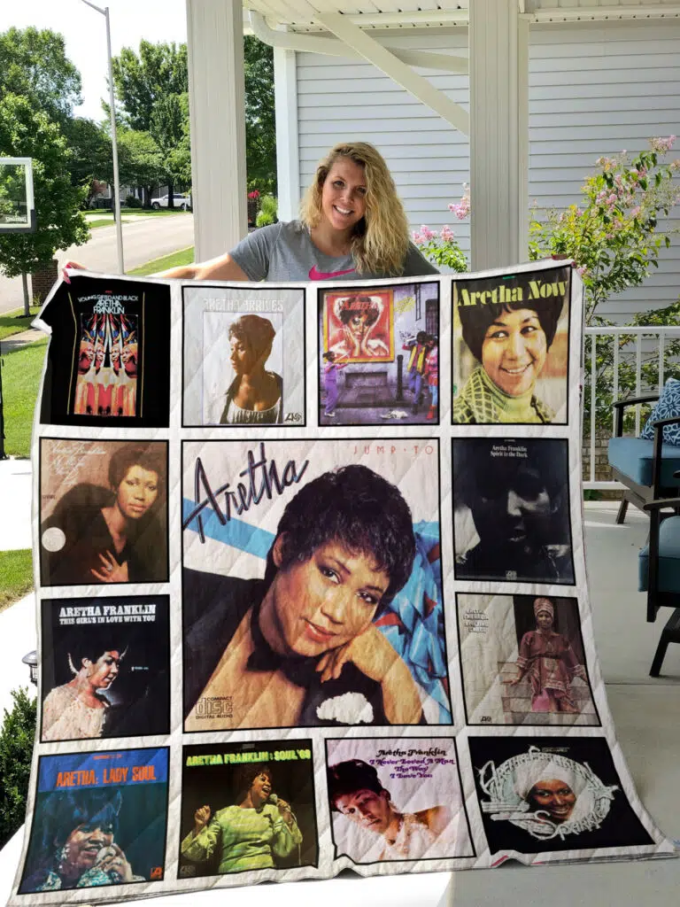Aretha Franklin Quilt Blanket For Fans Home Decor Gift 3