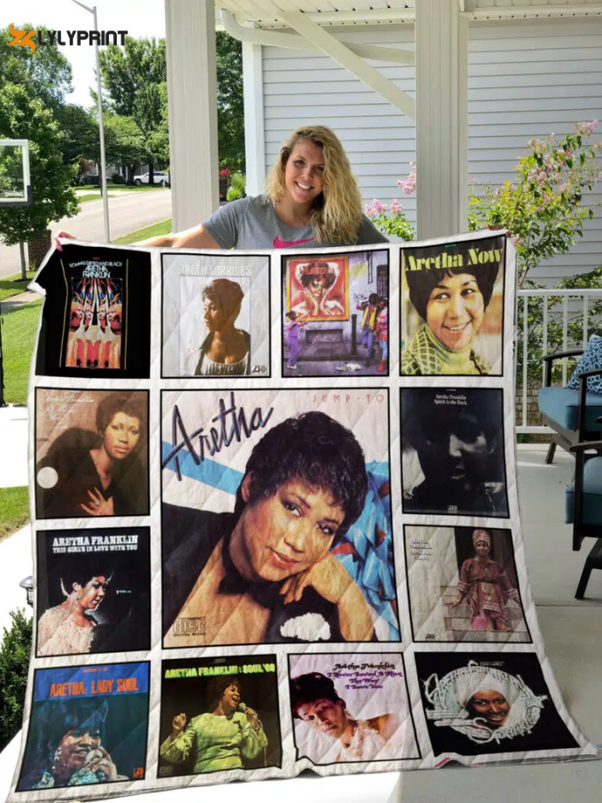 Aretha Franklin Quilt Blanket For Fans Home Decor Gift 1
