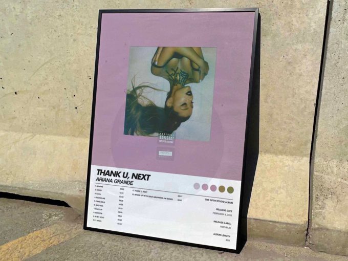 Ariana Grande &Quot;Thank U, Next&Quot; Album Cover Poster / Personalized Gift, Album Cover Posters #6 3