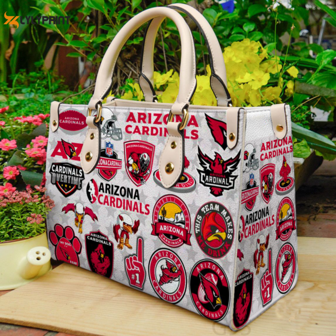 Stylish Arizona Cardinals Leather Hand Bag Gift For Women'S Day For Women S Day - Perfect Gift For Football Fans G95 1