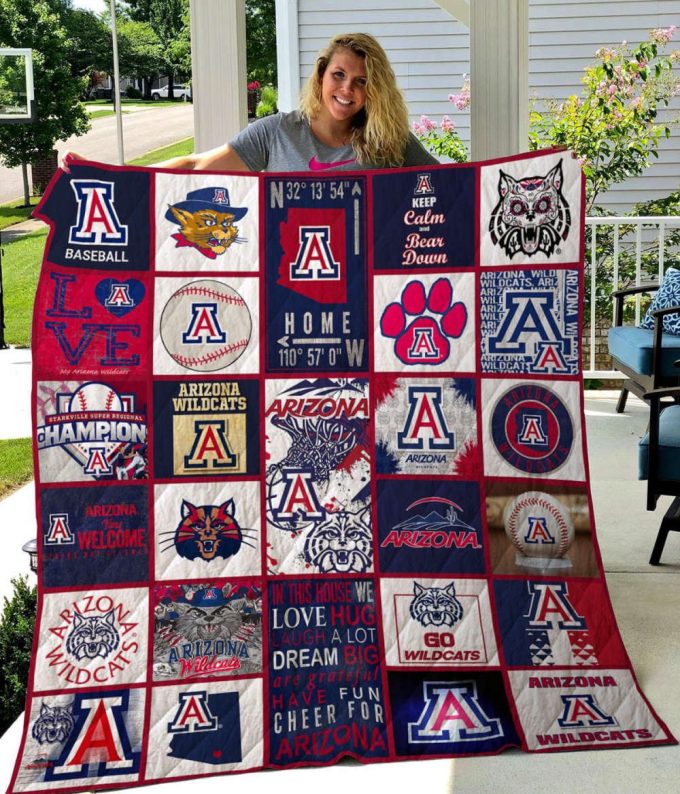 Arizona Wildcats 1 Quilt Blanket For Fans Home Decor Gift 3