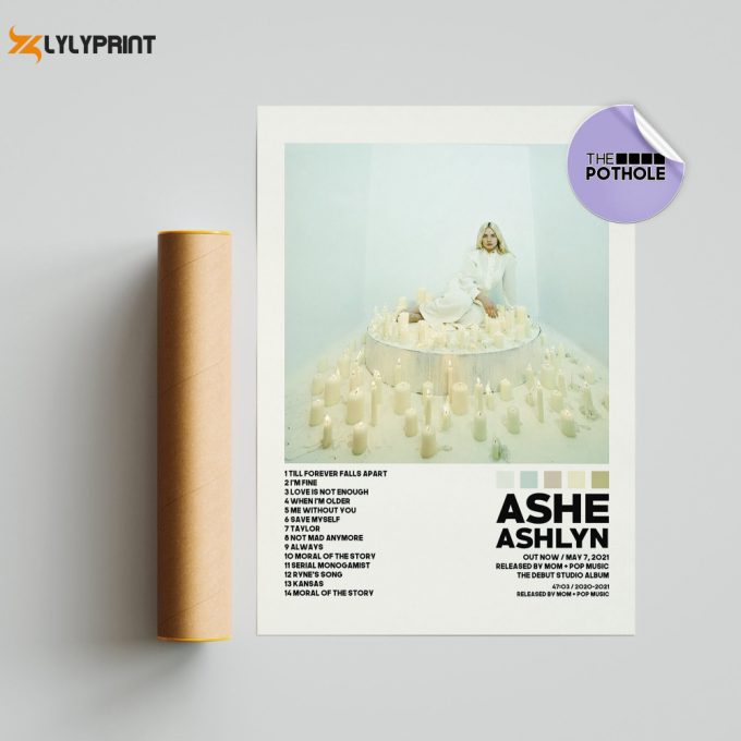 Ashe Posters / Ashlyn Poster / Album Cover Poster, Poster Print Wall Art, Custom Poster, Home Decor, Ashlyn, Moral Of The Story 1