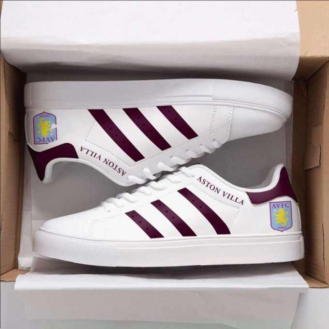 Aston Villa 5 Skate Shoes For Men And Women Fans Gift 2