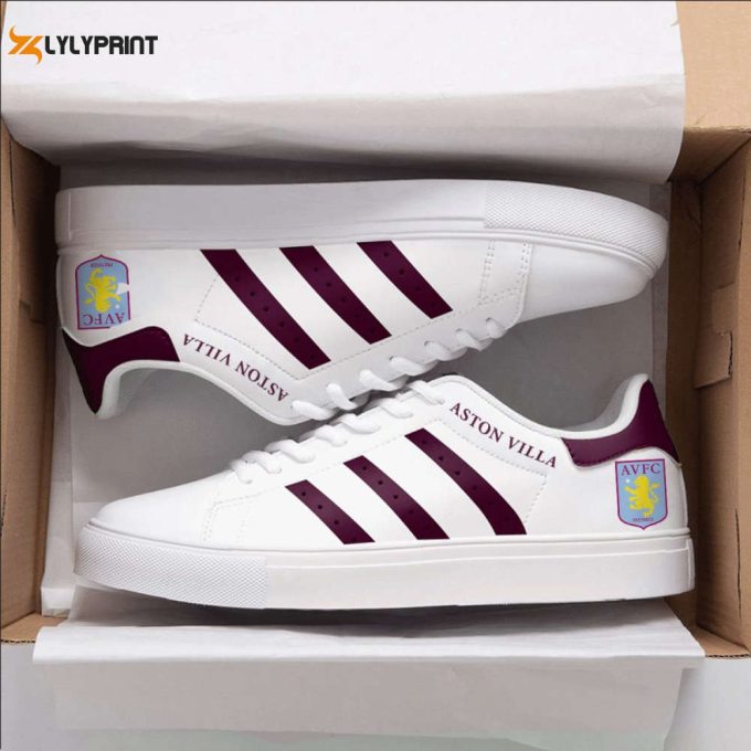 Aston Villa 5 Skate Shoes For Men And Women Fans Gift 1