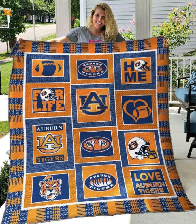 Auburn Tigers 3D Customized Quilt Blanket For Fans Home Decor Gift 1