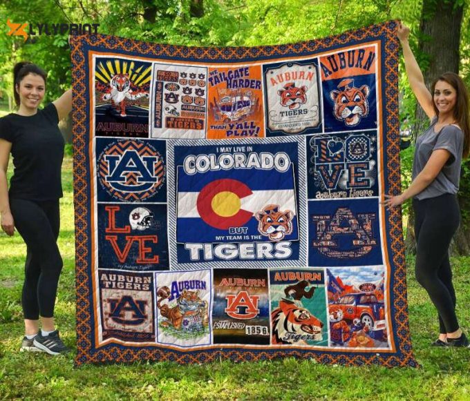 Auburn Tigers Colorado 3D Customized Quilt Blanket 1