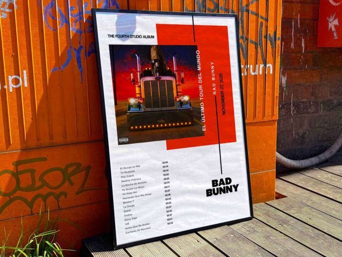 Bad Bunny &Quot;El Último Tour Del Mundo&Quot; Album Cover Poster #3 2