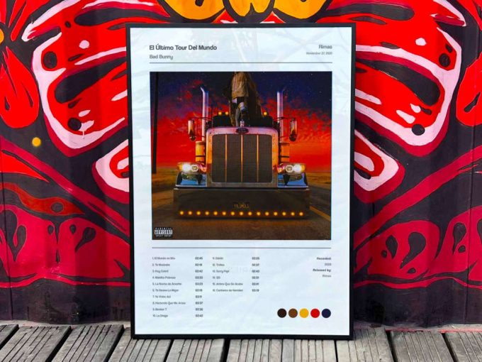 Bad Bunny &Quot;El Último Tour Del Mundo&Quot; Album Cover Poster #5 3
